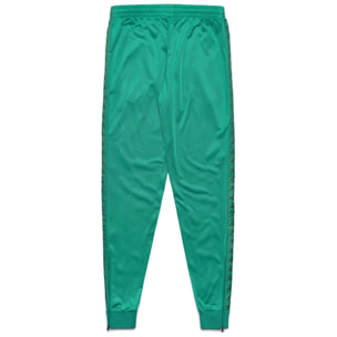 Kappa - Pantaloni Bambino Verde - 222 BANDA RASTORIA SLIM