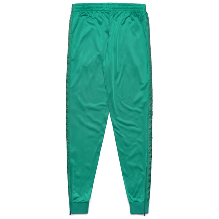 Kappa - Pantaloni Bambino Verde - 222 BANDA RASTORIA SLIM