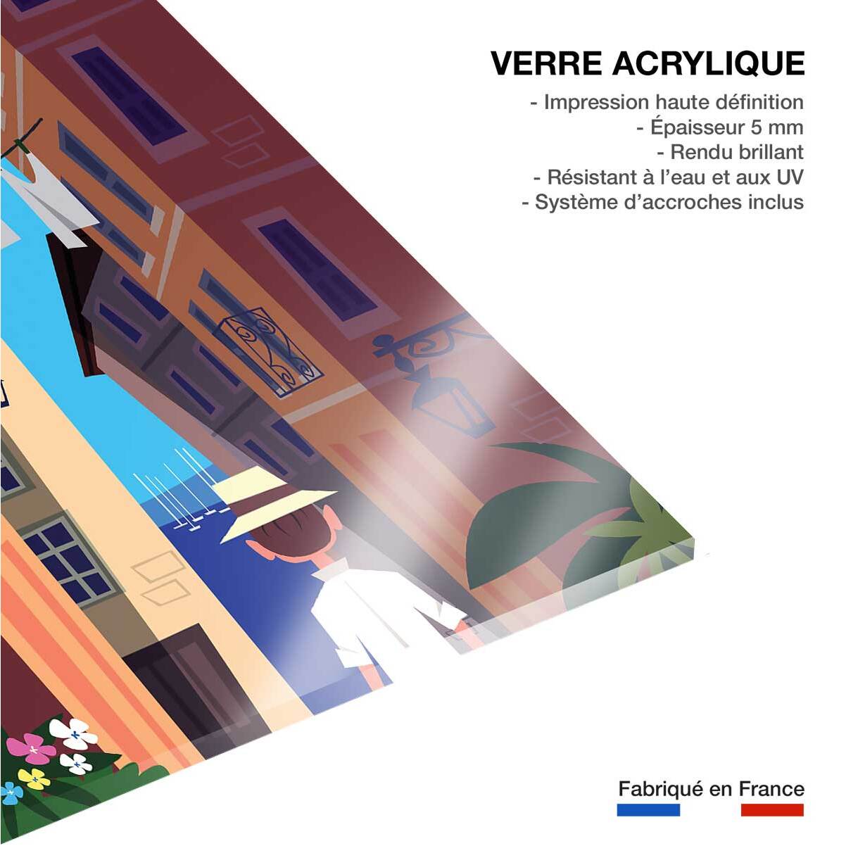 Tableau villefranche sur mer Tableau plexiglas