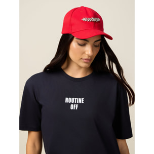 Oltre - T-shirt con berretto abbinato - Blu