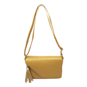 Chicca Borse Tracollina Donna in Pelle Senape