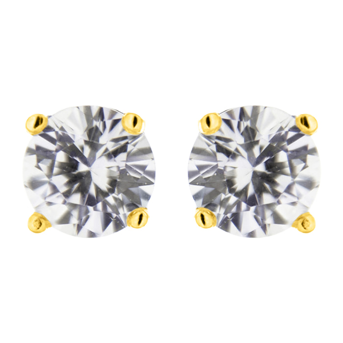 Pendientes Básico acabado oro amarillo 18k