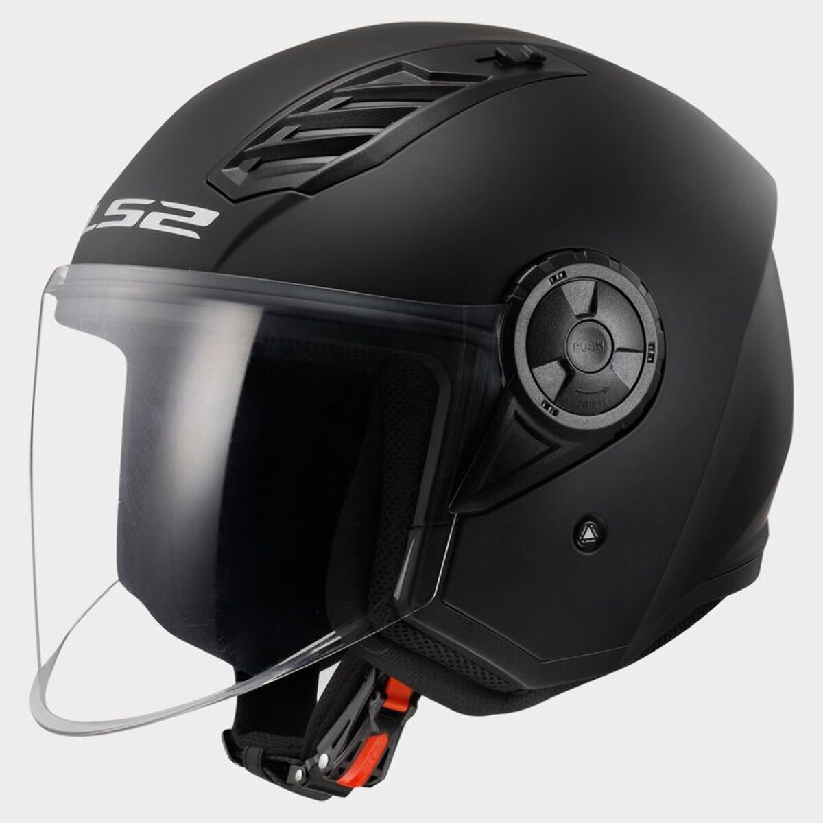 CASCO MOTO OPEN FACE LS2 OF616 AIRFLOW II SOLID MATT BLACK (E22.06)