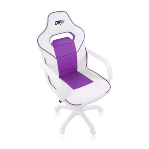 Silla gaming DRW Blanco - Morado DRW