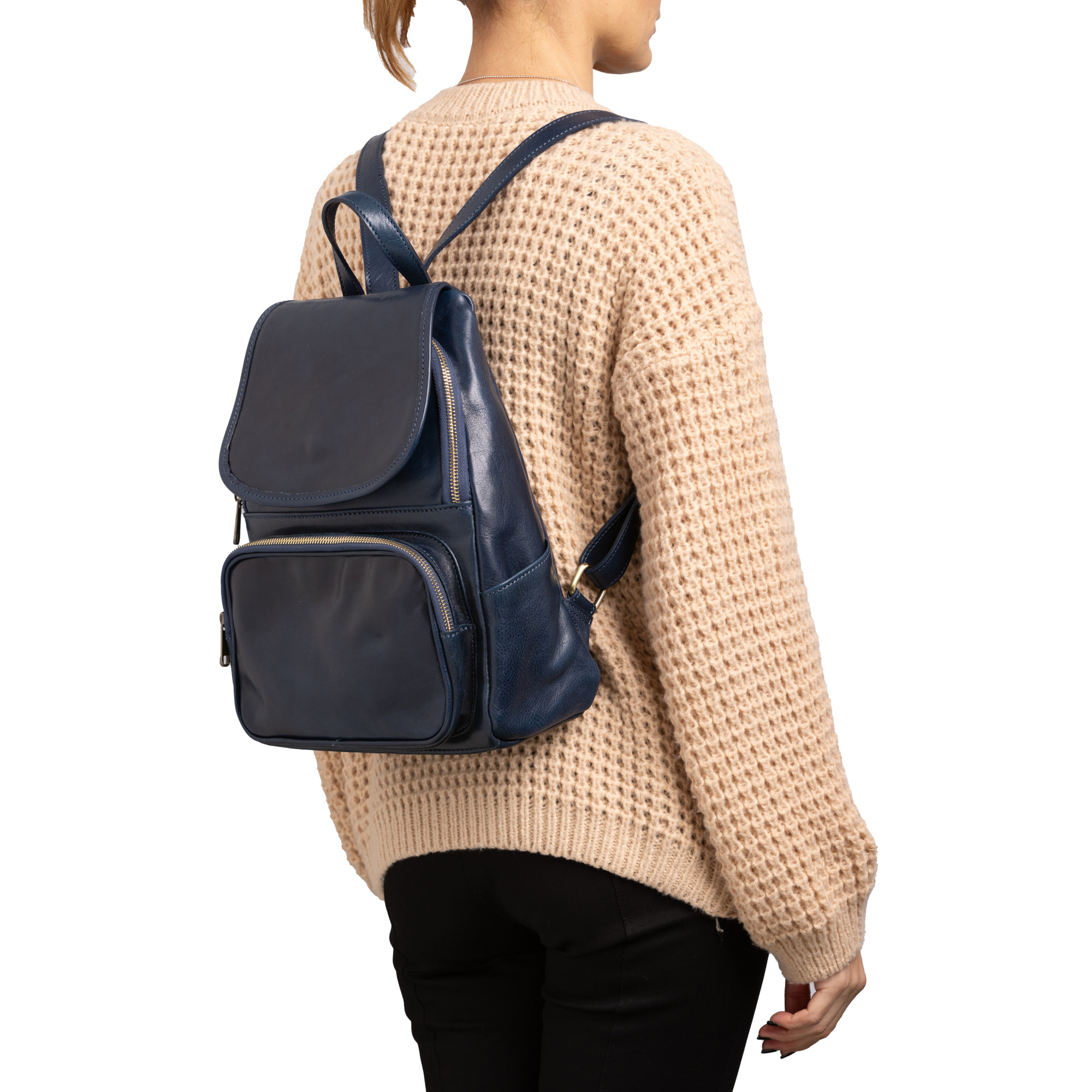 Borsa a spalla  da donna In Vera pelle Made in Italy 34x26x16 cm