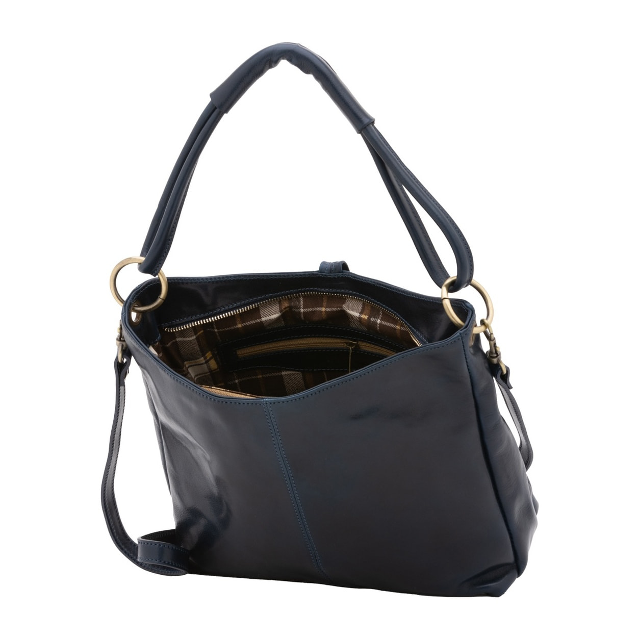 Borsa a spalla da donna - Modello False - 100% pelle - 29.0 x 32.0 x 11.0 cm