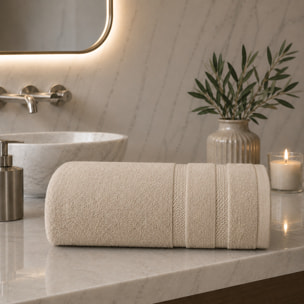 COTONE EGIZIANO Telo Bagno Spugna Lusso 530 gr_100x150_Sabbia