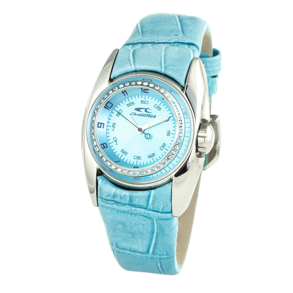 Reloj Chronotech CT7704LS-01 Mujer Analogico Cuarzo con Correa de Piel