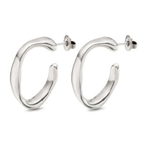 Pendiente Open your mind PLATEADO U