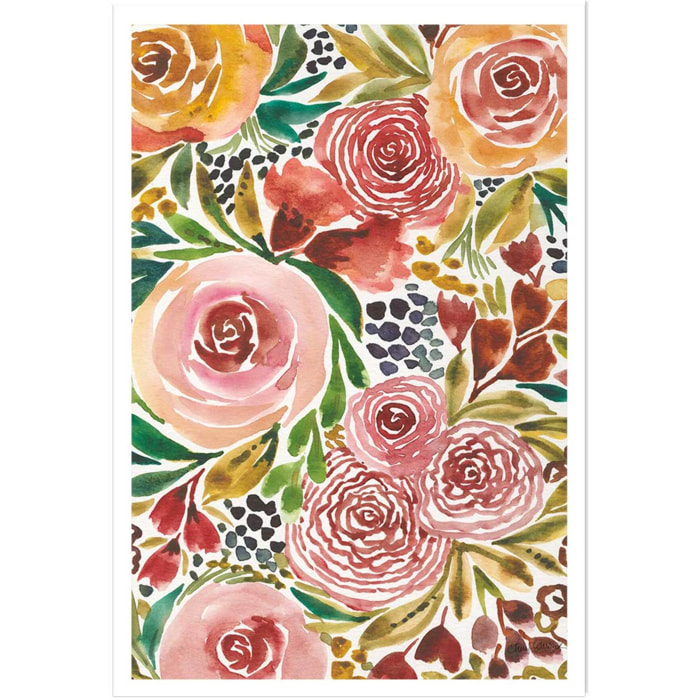 Poster roses envoutantes Affiche seule