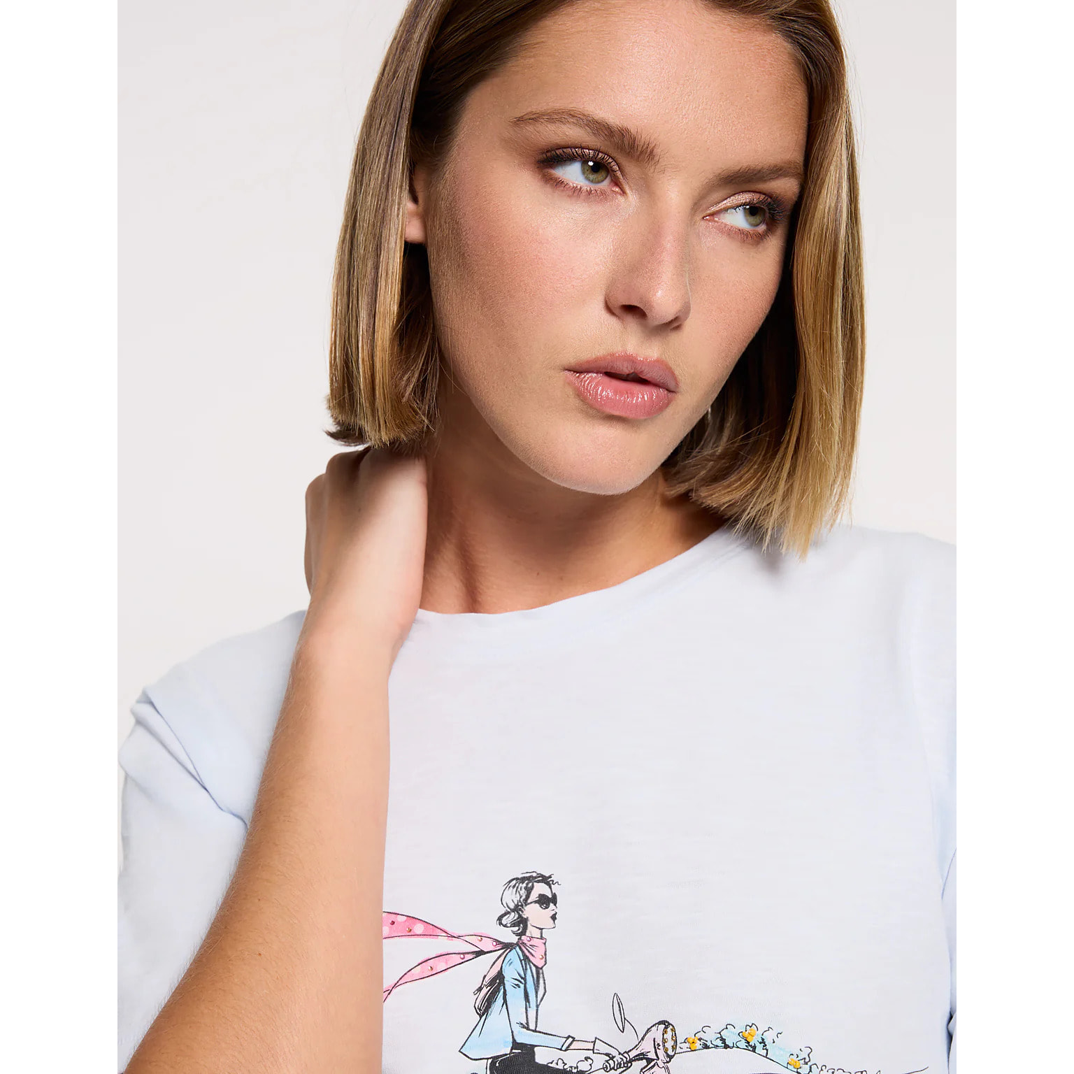 Camiseta Manga Corta Azul Claro - Motorito