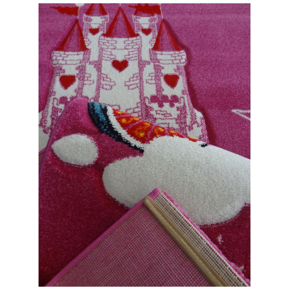 Tapis enfant licorne, forme ronde ou carrée
