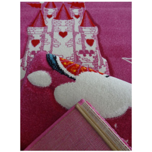 Tapis enfant licorne, forme ronde ou carrée