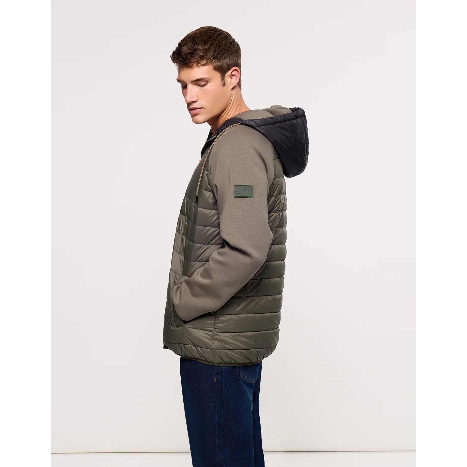 Chaqueta con Capucha Caqui - Nuni