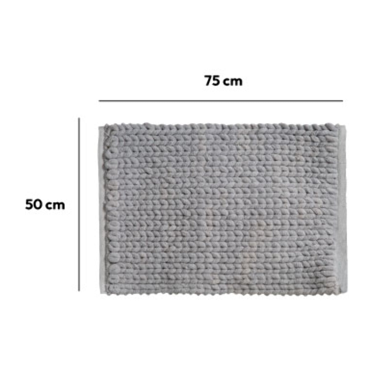 Tapis 50x75 cm Gris clair Colorama