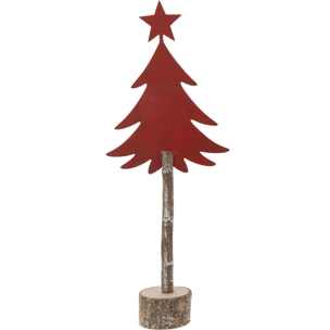 J-Line décoration Sapin De Noël - plastique - rouge - small