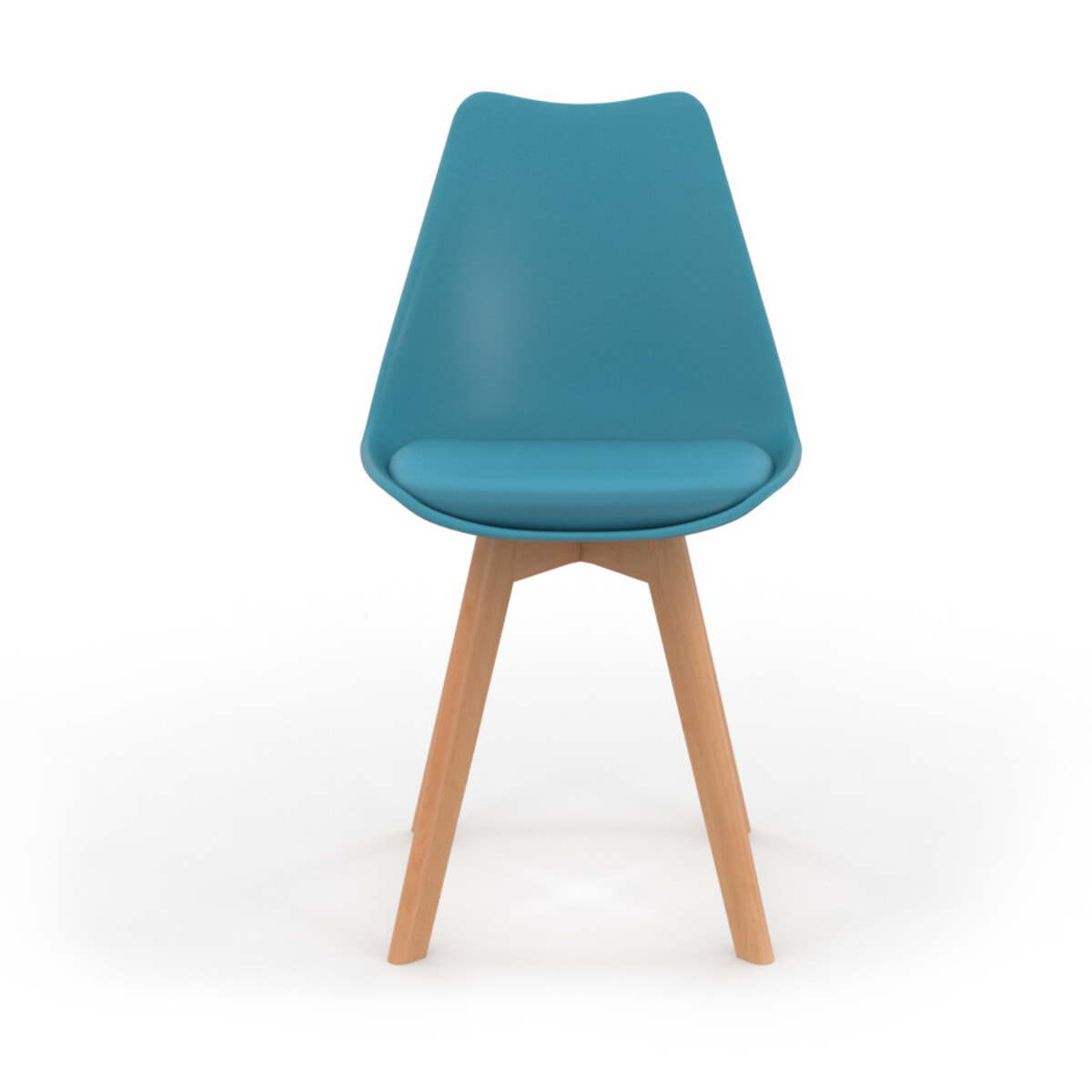 Chaises Nordia mix couleurs (blanc, gris, bleu et rose) - lot de 4