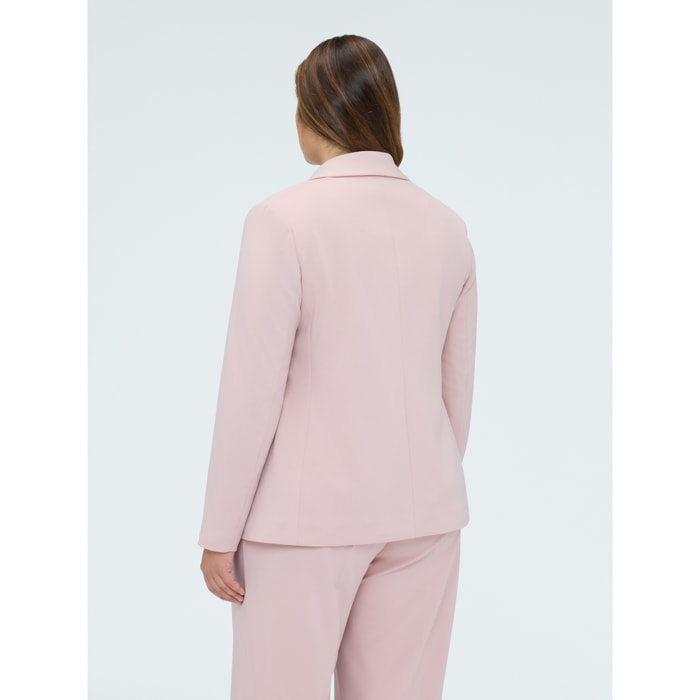 Fiorella Rubino - Blazer ajustado en tejido elástico - Rosa