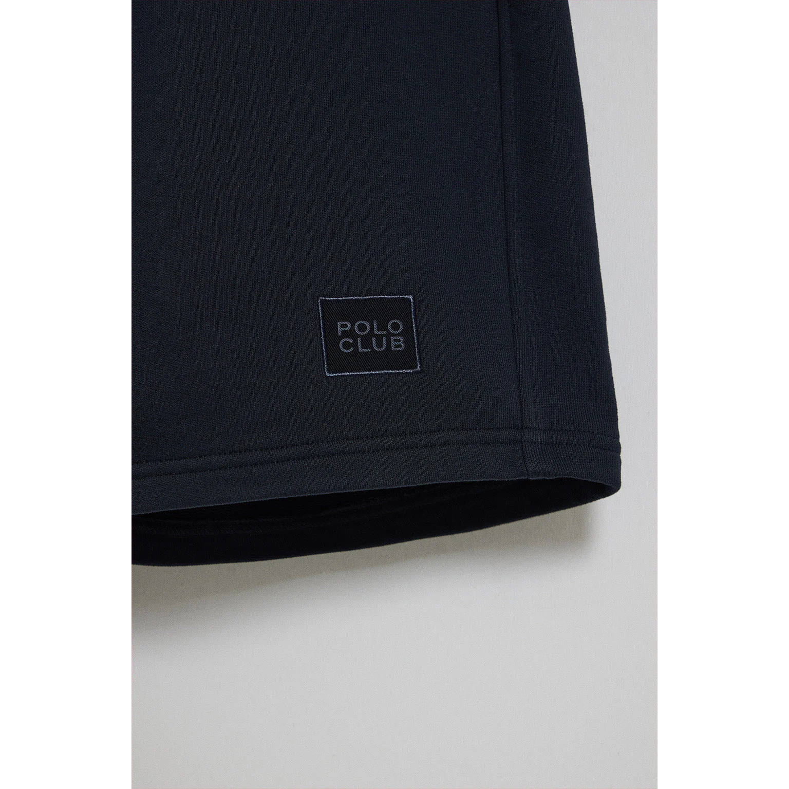 Bermuda Jonas in cotone blu scuro relaxed fit con toppa in twill in gomma Polo Club