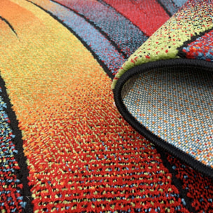 Tapis salon et chambre tissé motif géométrique HOPI