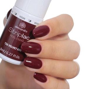 Striplac Peel or Soak - Vernis Semi-permanent - 126 Velvet Red 8 ml