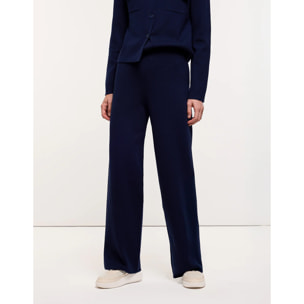 Pantalón de Punto Azul Marino - Yamiki