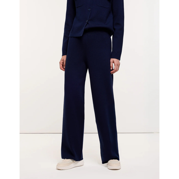 Pantalón de Punto Azul Marino - Yamiki