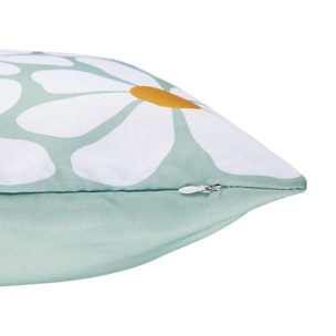 Housse de coussin d'extérieur "Talia" vert céladon 40x40cm