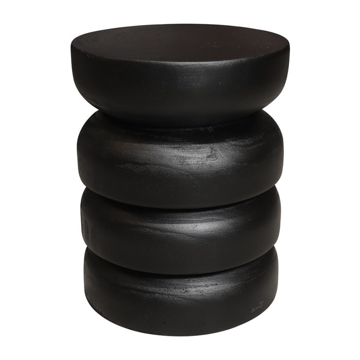 Meuble d'appoint en bois noir TAO