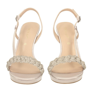 Sandali Donna Tata Italia Argentato