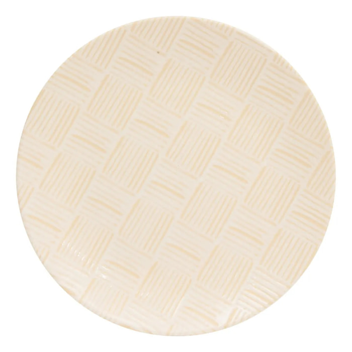 Assiette plate Laetitia D26cm creme