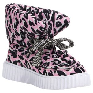 Puff Boot stampa fantasia con imbottitura in pile