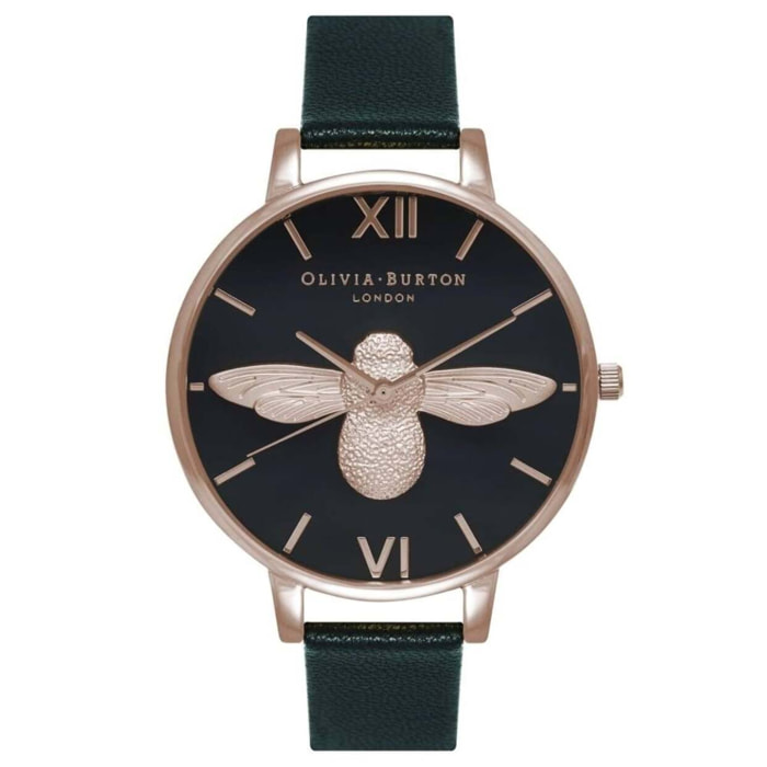 Reloj Olivia Burton OB16AM98 Mujer Analogico Cuarzo con Correa de Cuero