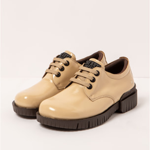 Botines con tacón 1835 NAPPA SHINNY CHAMPAGNE /OXFORD color Champagne