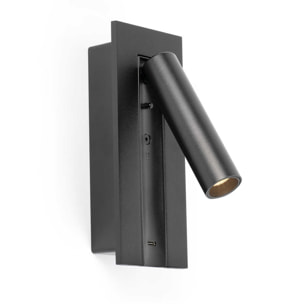 GABO USB C Lampada da parete lettore nero