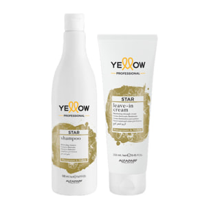 ALFAPARF Yellow Kit Star Shampoo 500ml + Leave-In Cream 250ml