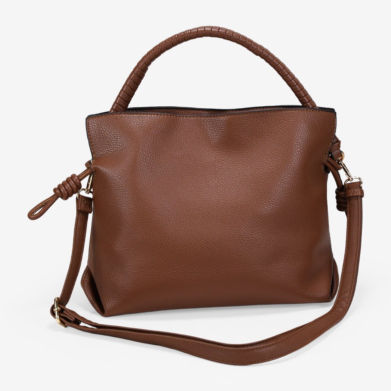 Bolso de mano cuero con logo