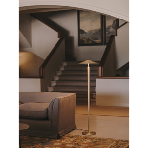 LEDS C4 Pie de salón H LED 27.7 Blanco cálido - 2700K ON-OFF Oro mate 1207lm