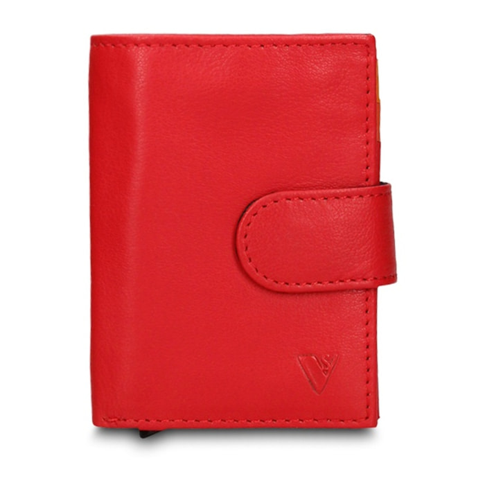 Portafoglio uomo in vera pelle - Modello Vesper Pro - Casual - 7.5 x 10.0 x 2.0 cm