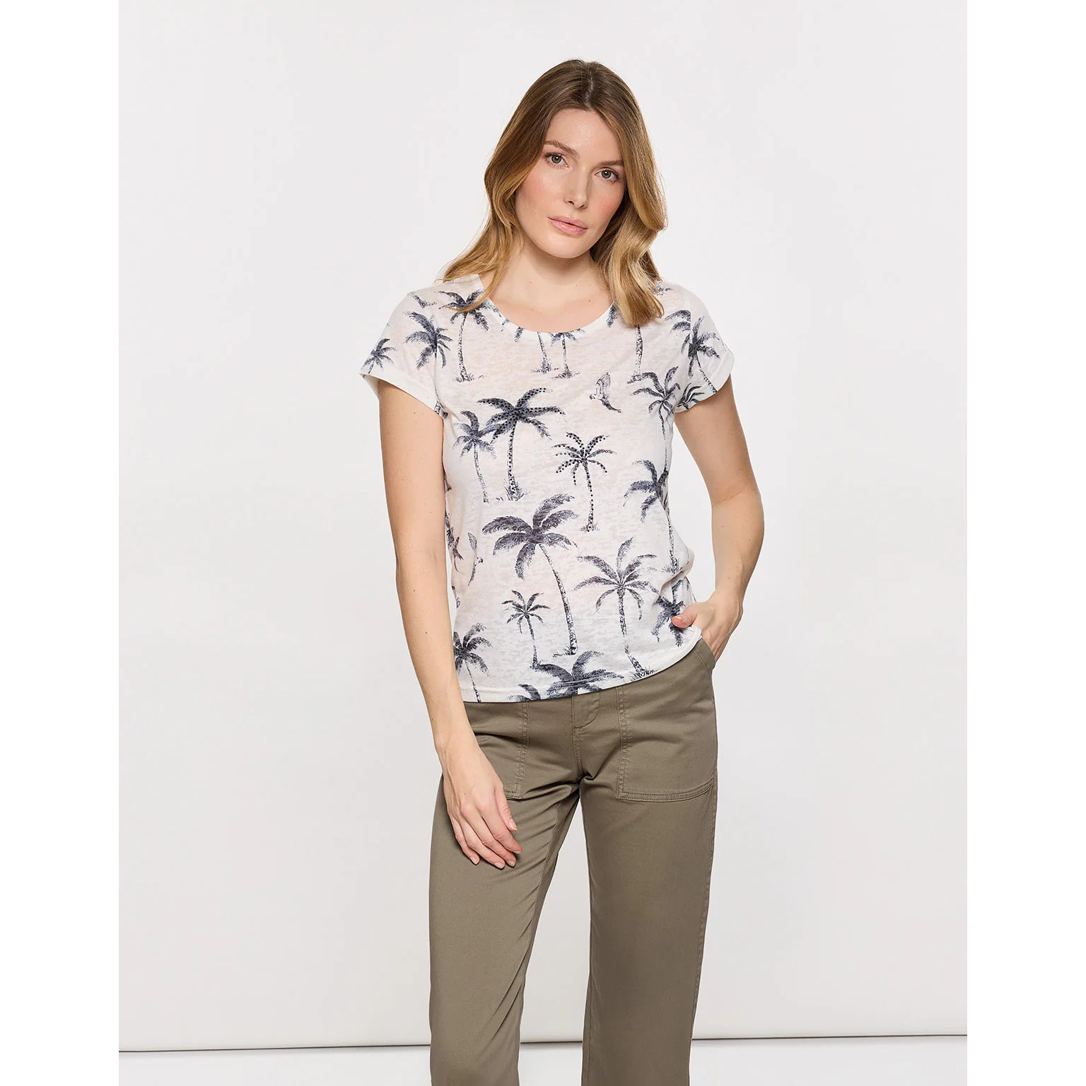 Camiseta Palmeras Pedrería - Blacasa