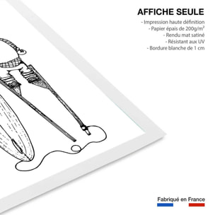 Poster papy landes Affiche seule