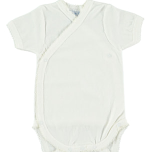 Body cruzado bebé manga corta algodón