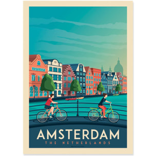 Affiche - Amsterdam - Olahoop Travel Posters