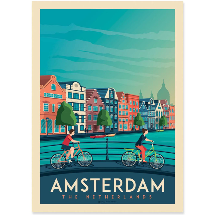 Affiche - Amsterdam - Olahoop Travel Posters