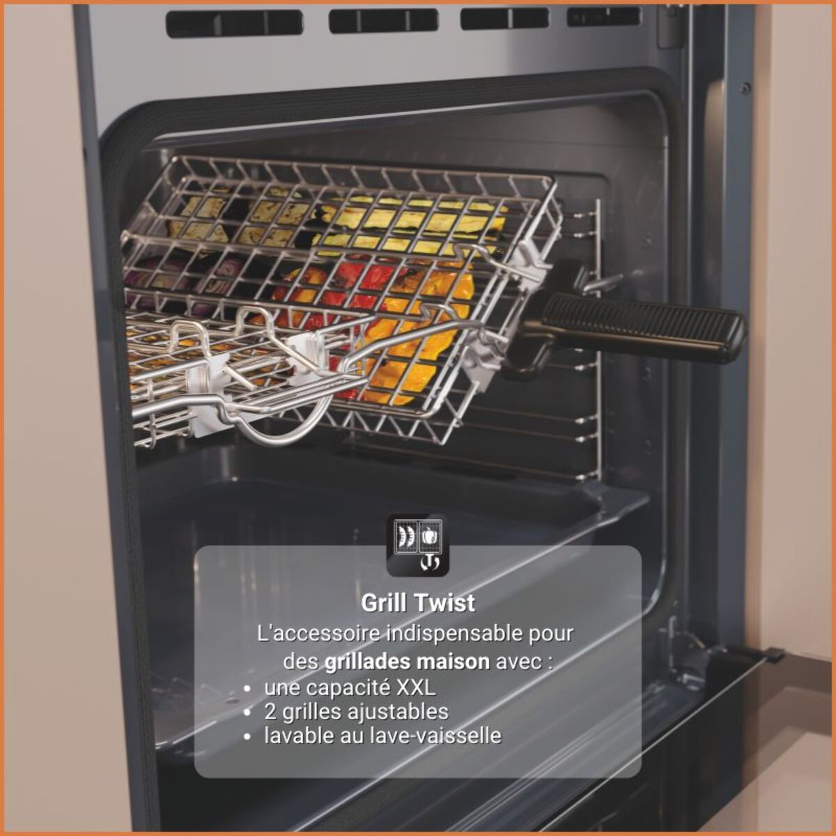 Four encastrable HOTPOINT HAO478PZX grillades