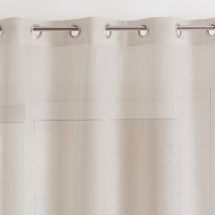 Rideau voilage 100% lin fluide - Naturel