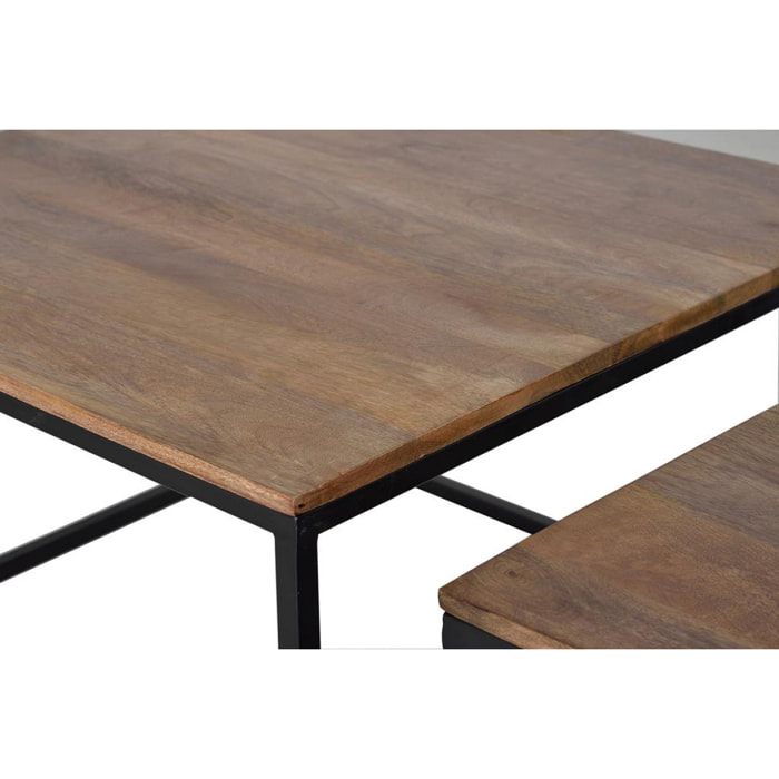 Ensemble de 2 tables basses 47x77x77 cm