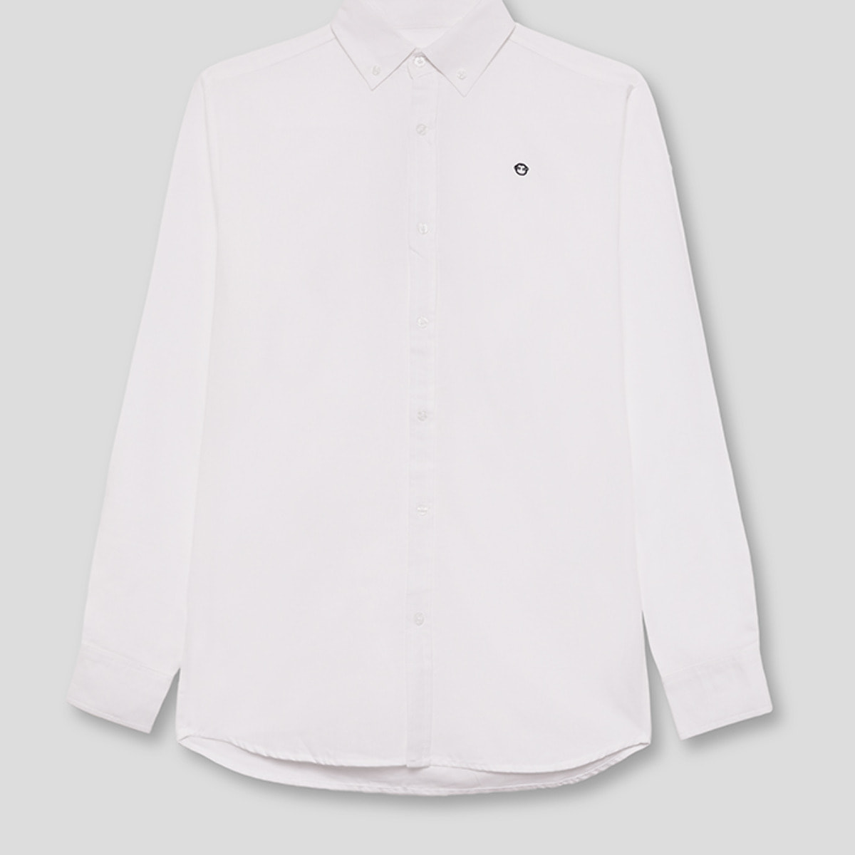 Polo Niño Manga Larga de Punto Camisa 100 % Algodón Color Blanco, Cuello Button-Down, Botones Frontales, Logo Bordado | Color: Blanco | Street Monkey