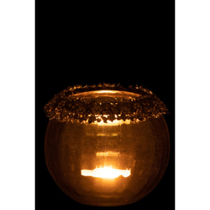 J-Line photophore - métal/verre - or/bronze - large