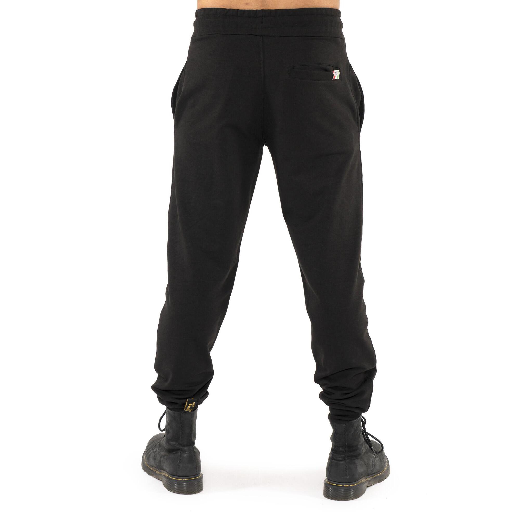 Pantaloni da uomo in cotone non garzato Leone Stripe Gold